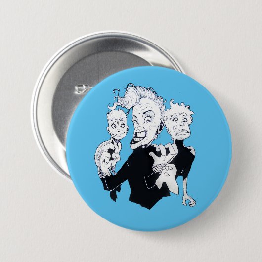 Crazy Ladys Button (Vorne & Hinten)