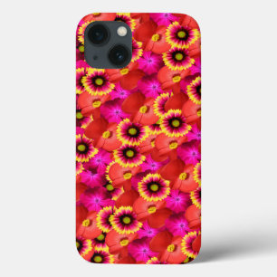 Crazy lebendiger Hippie Mix Blume Hintergrund Case-Mate iPhone Hülle