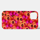 Crazy lebendiger Hippie Mix Blume Hintergrund Case-Mate iPhone Hülle (Rückseite (Horizontal))