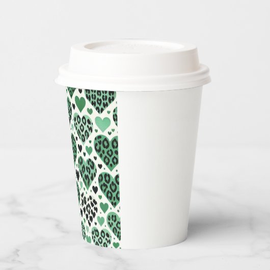 Crazy Liebe (grün) Pappbecher (Links)