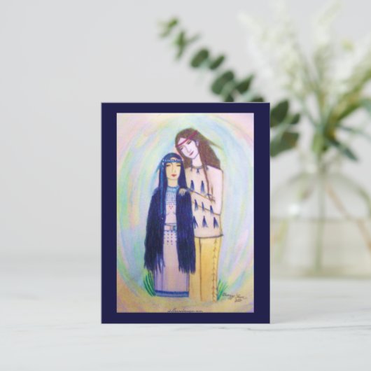 Crazy Liebe Postkarte (Stehend Vorderseite)