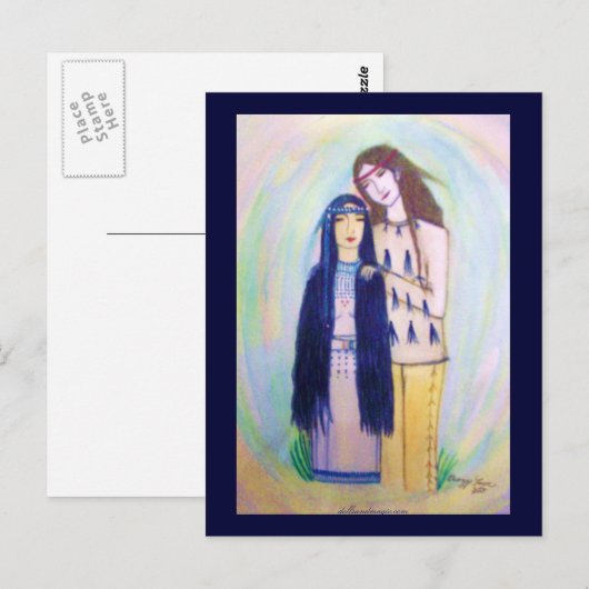 Crazy Liebe Postkarte (Vorne/Hinten)