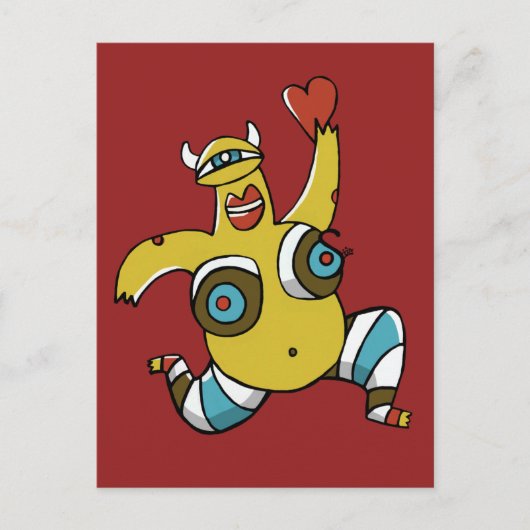 Crazy Liebe von Sian Elliot Postkarte (Vorderseite)