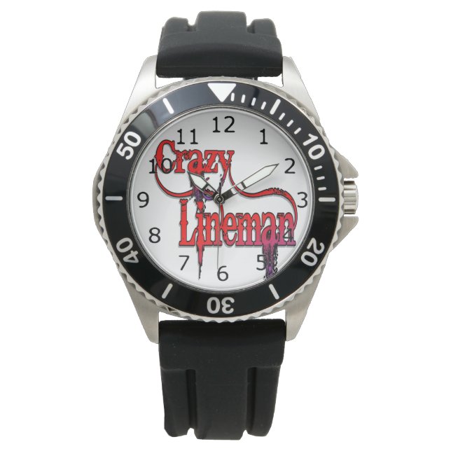 Crazy Lineman Armbanduhr (Vorderseite)