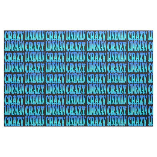 Crazy Lineman Stoff (Fat Quarter (45,7 x 55,9 cm))