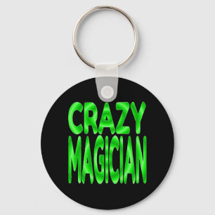 Crazy Magician in Green Schlüsselanhänger