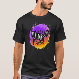 Crazy Maine Coon Lady T-Shirt