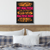Crazy Maltese Mama Leinwanddruck (Insitu (Schlafzimmer))
