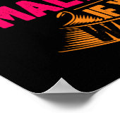 Crazy Maltese Mama Poster (Ecke)