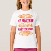 Crazy Maltese Mama T-Shirt (Vorderseite)