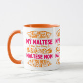 Crazy Maltese Mama Tasse (Links)