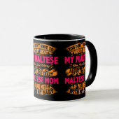 Crazy Maltese Mama Tasse (VorderseiteRechts)