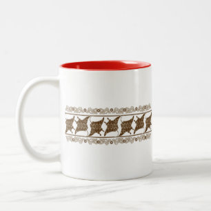 Crazy-MANTA-RAY Zweifarbige Tasse