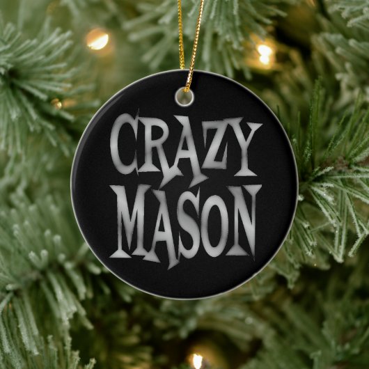 Crazy Mason Keramik Ornament (Baum)