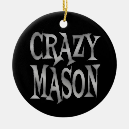 Crazy Mason Keramik Ornament (Vorne)