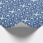 Crazy Maths Symbols - Blue Geschenkpapier (Ecke)