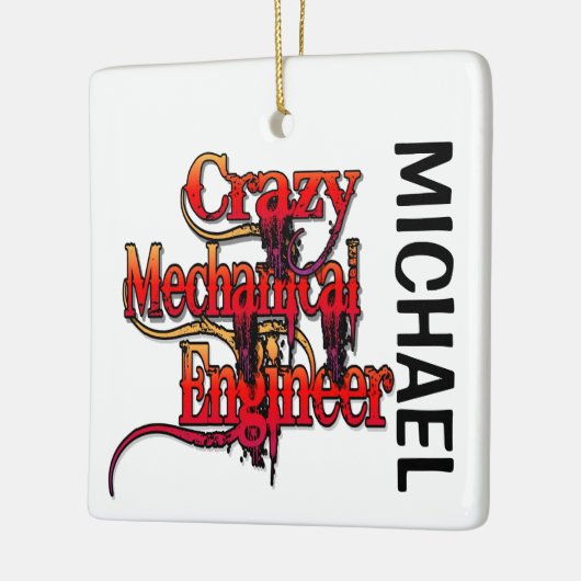 Crazy Mechanical Engineer CUSTOM Keramikornament (Links)