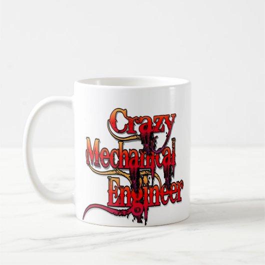 Crazy Mechanical Engineer Kaffeetasse (Links)