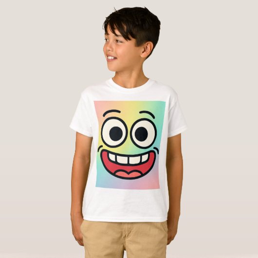 Crazy Meme Face Kids T - Shirt (Vorne ganz)
