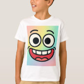 Crazy Meme Face Kids T - Shirt (Vorderseite)