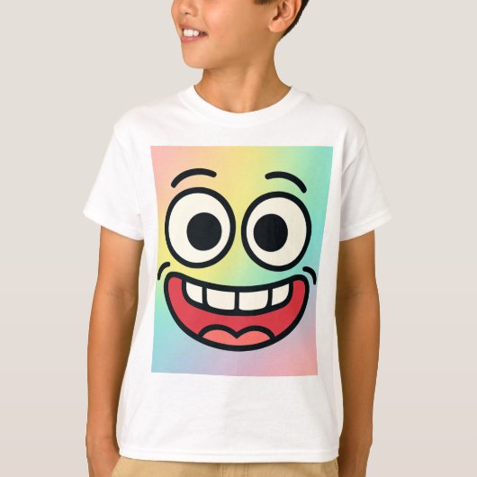 Crazy Meme Face Kids T - Shirt (Vorderseite)