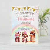 Crazy Milkshake Birthday Einladung (Stehend Vorderseite)