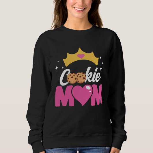 Crazy Mom Baking Mama Baker Chef Dessert Mothers D Sweatshirt (Vorderseite)