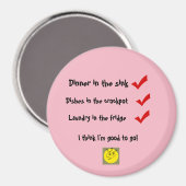 Crazy Mom Life Magnet (Vorderseite/Rückseite)