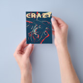 CRAZY MONKEY| Geschenk für Affen Lover Canvas Prin Flyer (Gruppe)