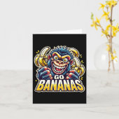 Crazy Monkey Go Bananas Sticker Karte (Gelbe Blume)