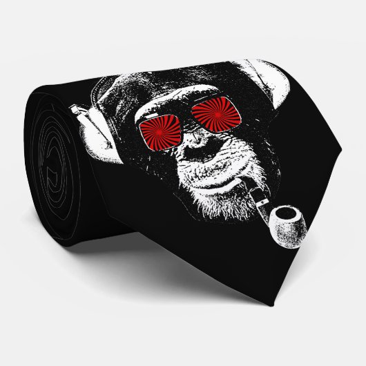 Crazy Monkey Krawatte (Gerollt)