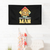 Crazy Monkey Man Banner (Insitu)