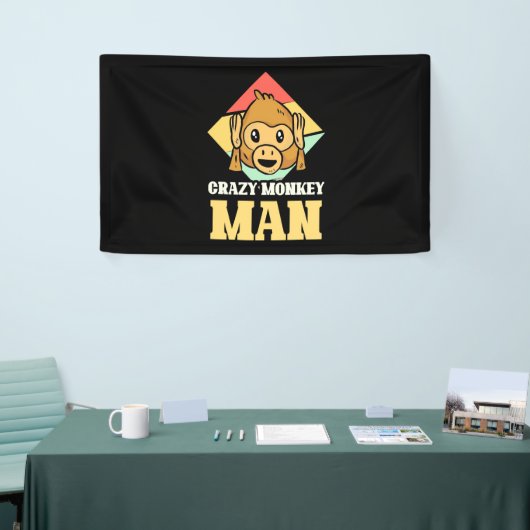 Crazy Monkey Man Banner (Messeveranstaltung)