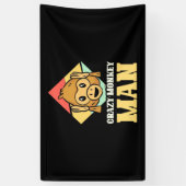 Crazy Monkey Man Banner (Vertikal)