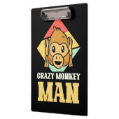 Crazy Monkey Man Klemmbrett (Links)