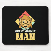 Crazy Monkey Man Mousepad (Vorne)