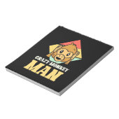Crazy Monkey Man Notizblock (Rotiert)