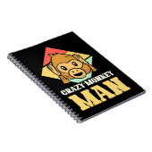 Crazy Monkey Man Notizblock (Rechte Seite)