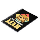 Crazy Monkey Man Notizblock (Linke Seite)