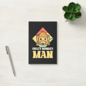 Crazy Monkey Man Post-it Klebezettel (Büro)