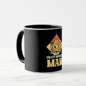 Crazy Monkey Man Tasse (Vorderseite Links)
