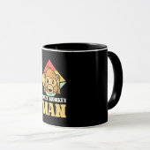 Crazy Monkey Man Tasse (VorderseiteRechts)
