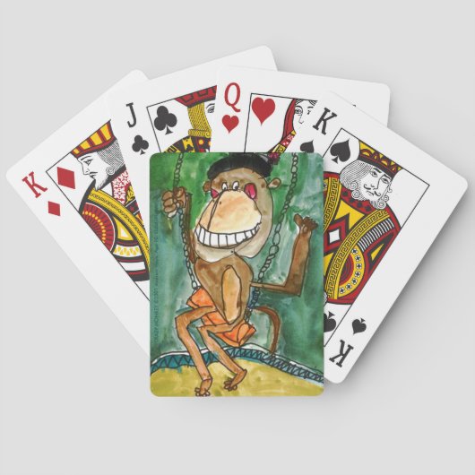 Crazy Monkey von Andrew Heye, Alter 10 Spielkarten (Rückseite)