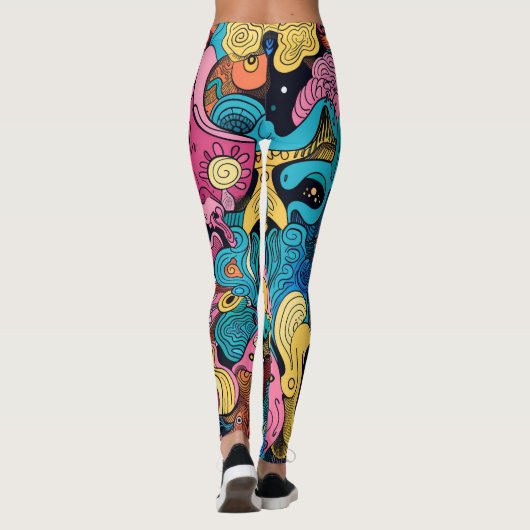 Crazy Monster Mash Leggings (Rückseite)