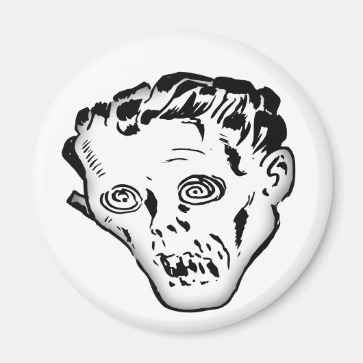 Crazy Monster Round Magnet (Vorne)
