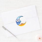 Crazy Moon Cartoon Sticker (Umschlag)