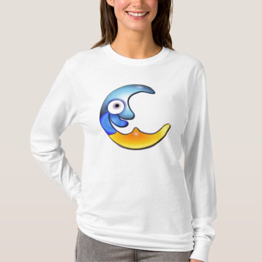 Crazy Moon Cartoon T - Shirt (Vorderseite)