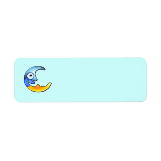 Crazy Moon Return Address Label (Vorne)