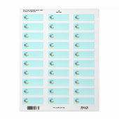 Crazy Moon Return Address Label (Vorne)