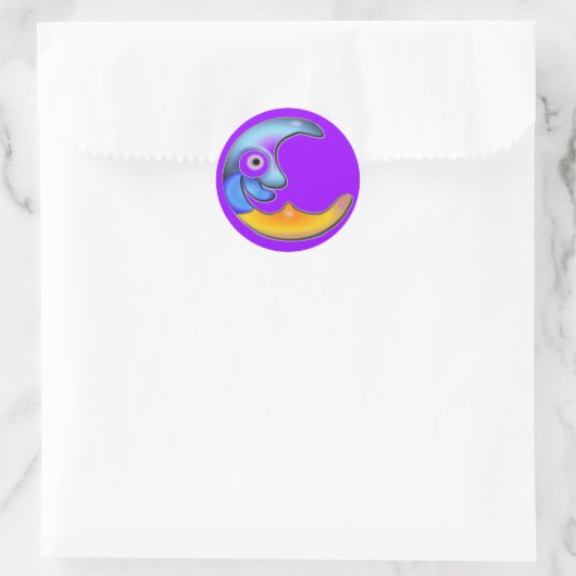 Crazy Moon Stickers (Tasche)